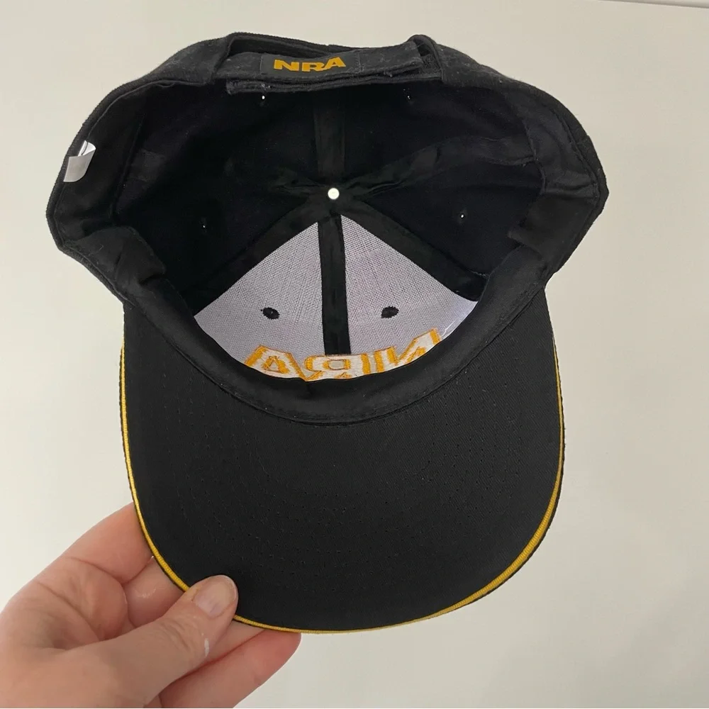 NRA Logo Black and Gold Cap Hunting Gorpcore